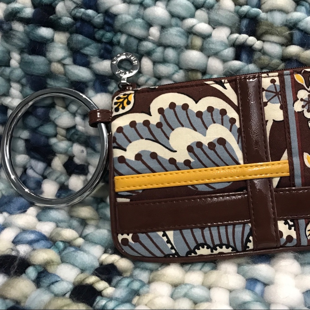Vera Bradley (VB) Bangle Wristlet in Slate Blooms